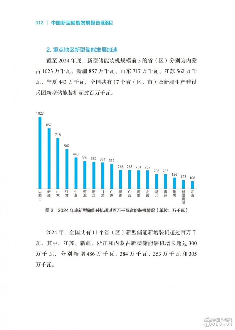 国家能源局发布《中国新型储能发展报告2025）》